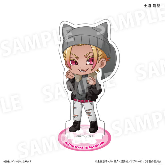 ブルーロック_耳ニットシリーズ 第2弾 ミニアクリルスタンド 士道 龍聖