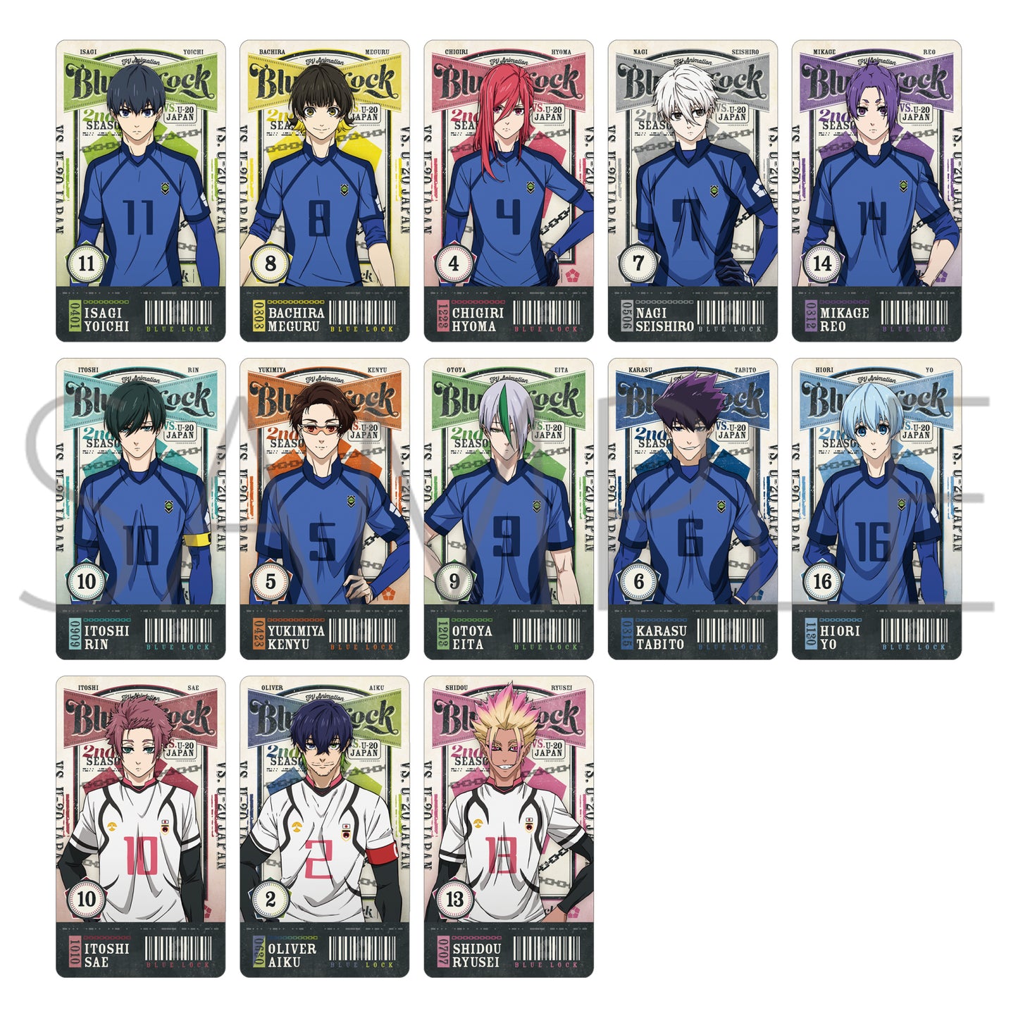 ブルーロック2期_チケコレ　【BOX／10パック入り】