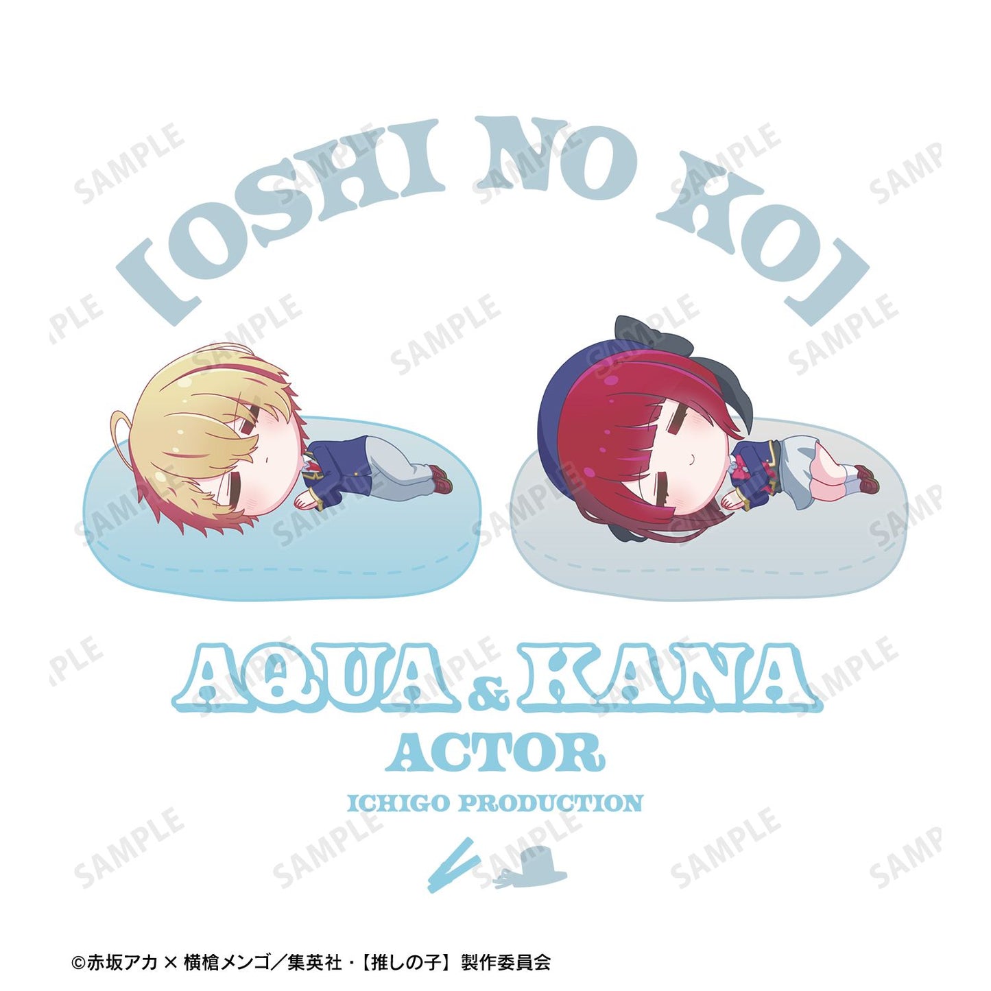 【推しの子】_アクア&有馬かな ちびころ Tシャツレディース