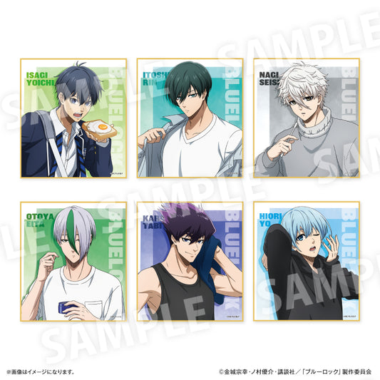 ブルーロック_Wake Up & Get Ready トレーディングミニ色紙 【全6種】（コンプリートBOX／6個入り）