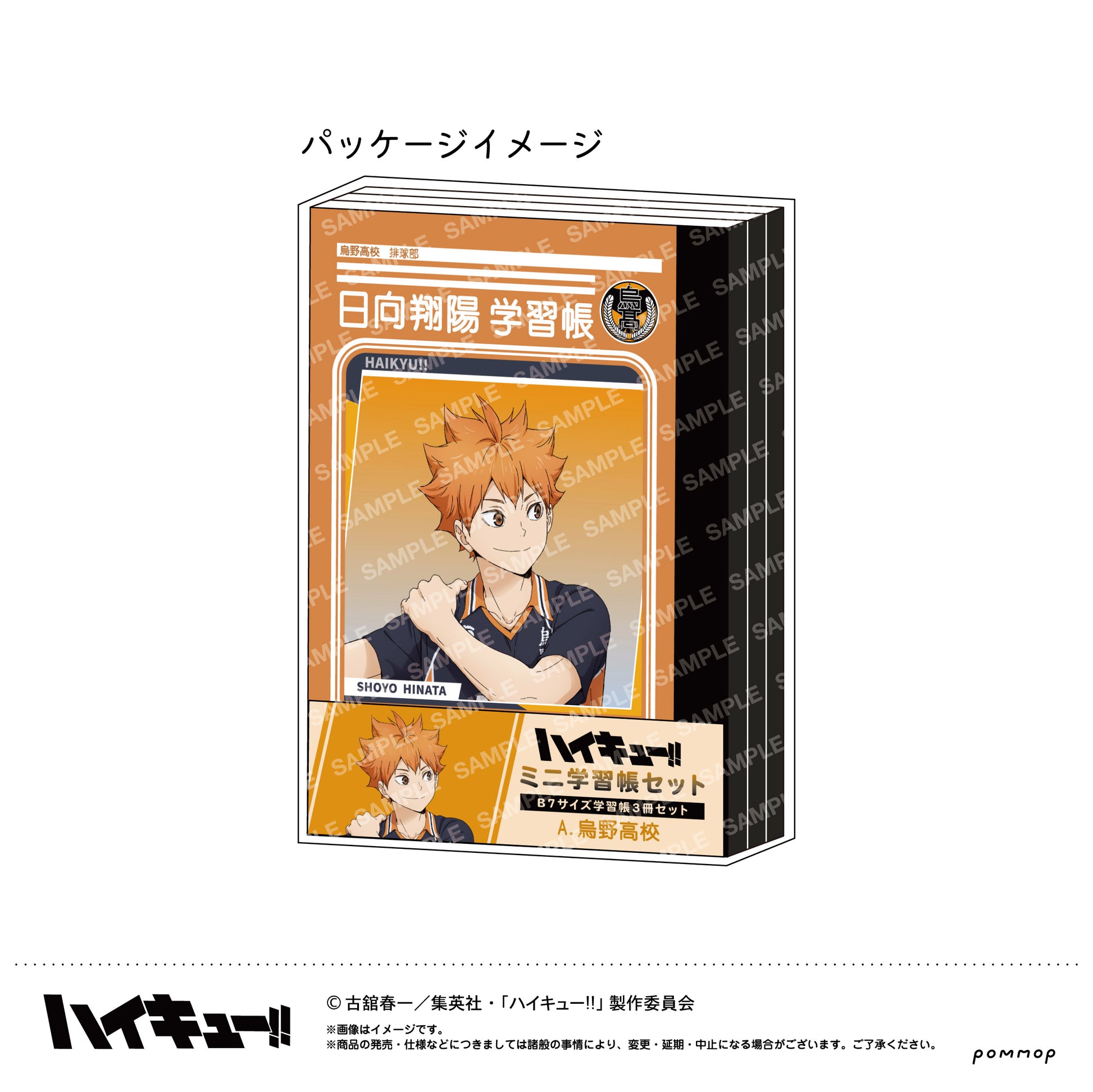 ハイキュー!!_ミニ学習帳セット-肩ならし〜準備体操〜-(B 青葉城西高校)