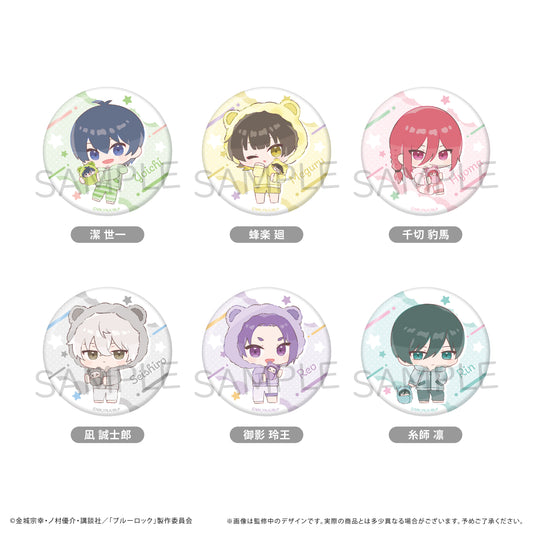 ブルーロック_トレーディング缶バッジ くるみパジャマ ミニキャラver. 【コンプリートBOX／6個入り】