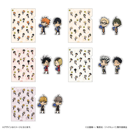 ハイキュー!!_クリアファイル＆ステッカーセット　日向・影山