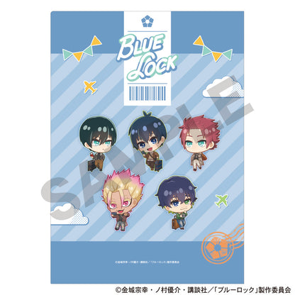 ブルーロック_シングルクリアファイル　ブルー　ミニキャラ旅行