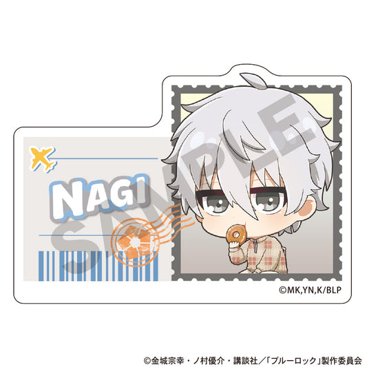 ブルーロック_アクリルネームバッジ　凪誠士郎　ミニキャラ旅行
