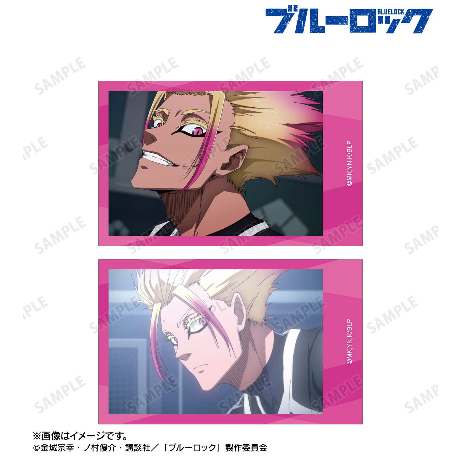 ブルーロック_士道 龍聖 場面写インスタントカメラ風イラストカード2枚セット