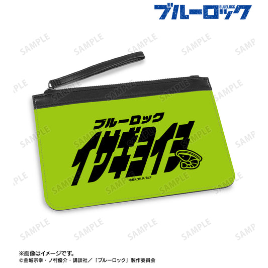 ブルーロック_潔 世一 ネームデザイン PUレザーフラットポーチ