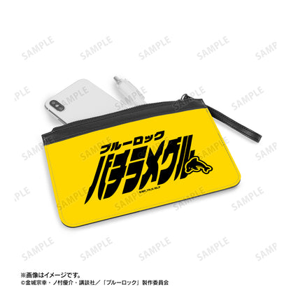 ブルーロック_蜂楽 廻 ネームデザイン PUレザーフラットポーチ
