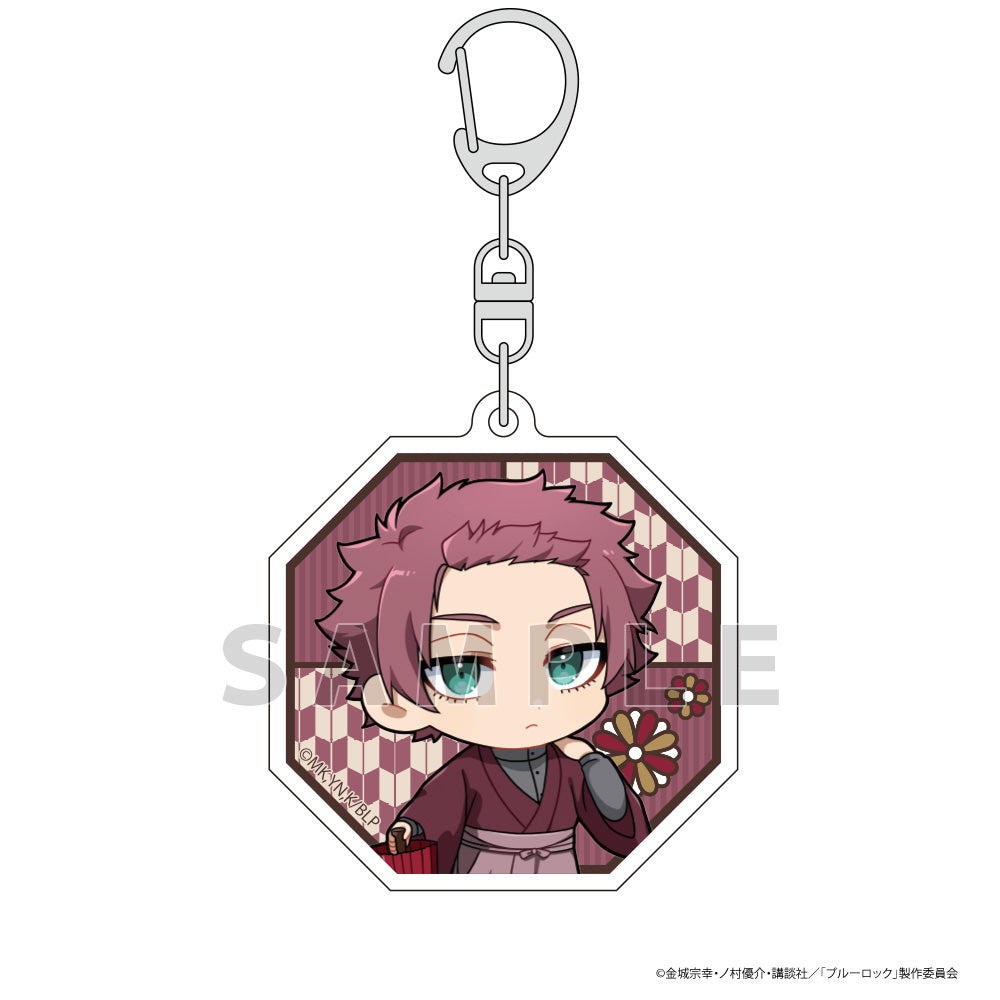 ブルーロック_アクリルキーホルダー(糸師 冴/レトロロマン)