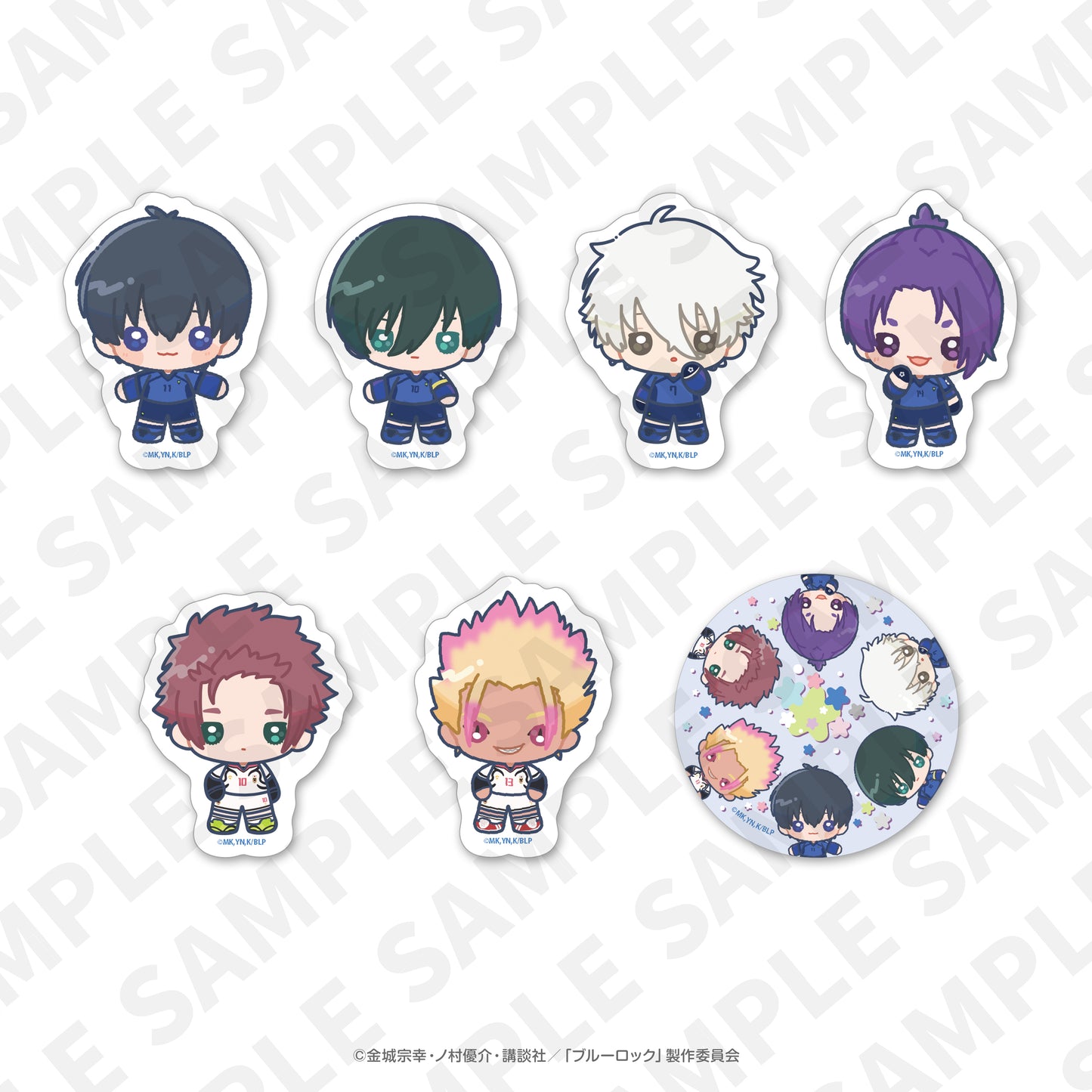 ブルーロック_うるきゅん　ステッカーセット（7枚入り）