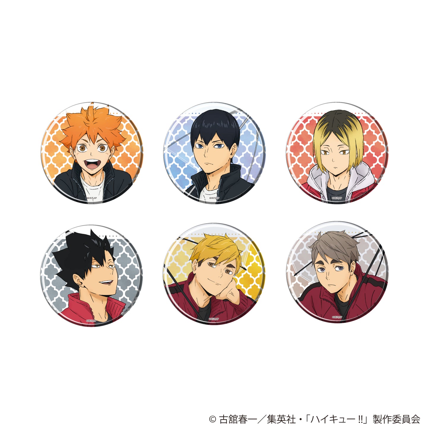 ハイキュー!!_(65mm)_ホログラム缶バッジ02/レインver. BOX(全6種)【コンプリートBOX/6個入り】