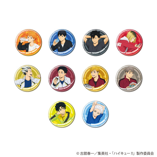 ハイキュー!!_缶バッジ10/リラックスver. BOX(全10種) (描き下ろし)【コンプリートBOX/10個入り】