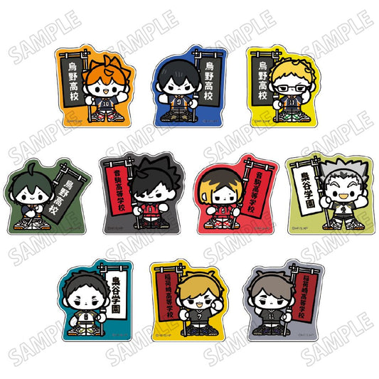 ハイキュー!!_ミニキャラアクリルブロックコレクション【のぼりver.】【コンプリートBOX／10個入り】
