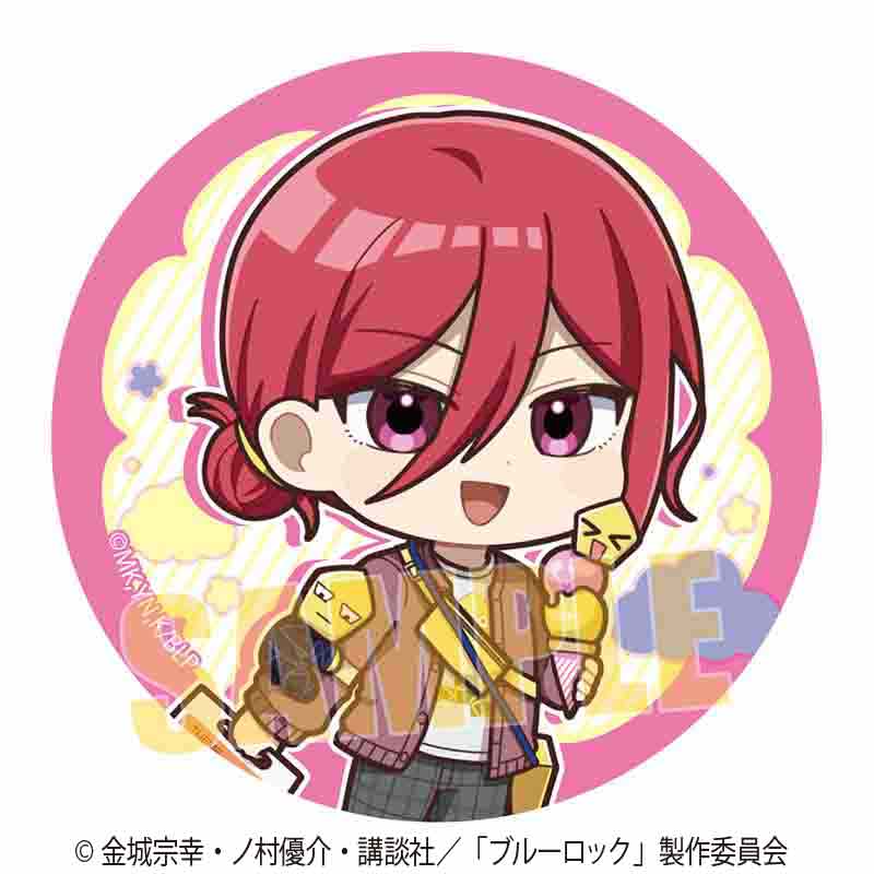 ブルーロック_缶バッジ 千切 豹馬(Welcome to BLUE LOCK LAND★)