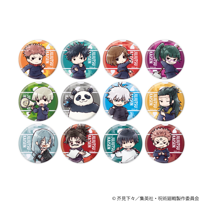 呪術廻戦_トレーディング缶バッジ(レア入り)01/BOX(全13種)(ノーマル12種/レア1種)(グラフアートイラスト)【BOX/13個入り】