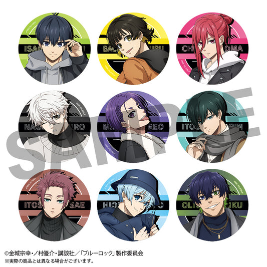 ブルーロック_トレーディングホログラム缶バッジvol.2 【ラウンドワン 私服ver.】全9種 【コンプリートBOX／9個入り】