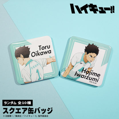 ハイキュー!!_ランダムスクエア缶バッジ【コンプリートBOX／10個入り】