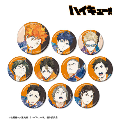 ハイキュー!!_トレーディング Ani-Art 第3弾 メタリック缶バッジ(単位/コンプリートBOX)【BOX/10パック⼊り】