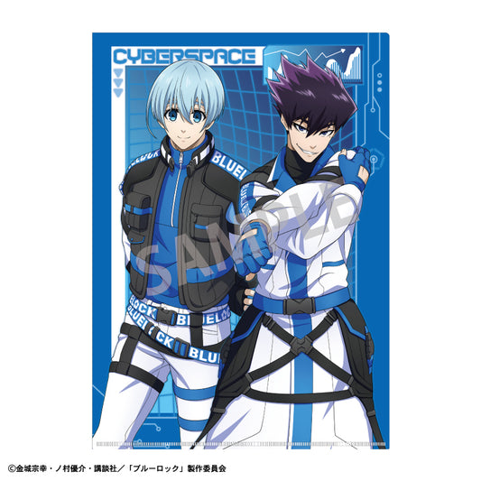 ブルーロック_A4シングルクリアファイル 烏 旅人＆氷織 羊 サイバーパンク リバイバル