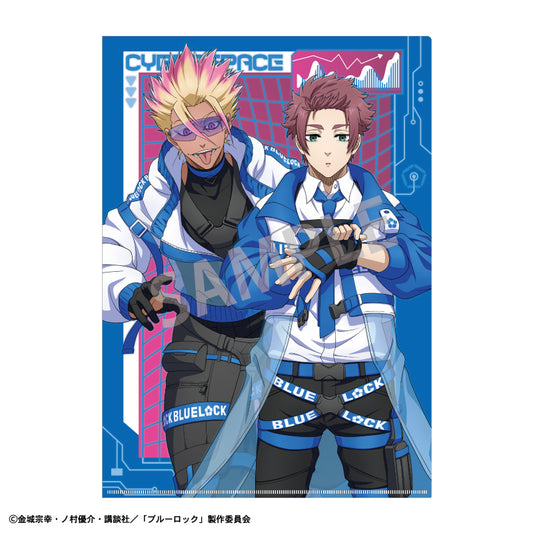 ブルーロック_A4シングルクリアファイル 糸師 冴＆士道 龍聖 サイバーパンク リバイバル