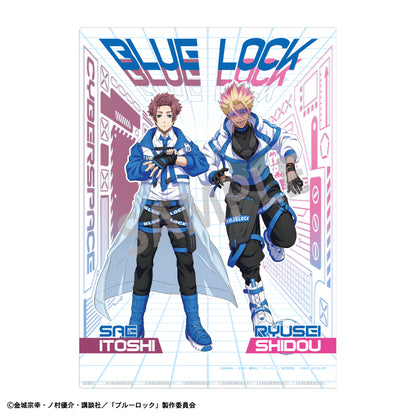 ブルーロック_A4シングルクリアファイル 糸師 冴＆士道 龍聖 サイバーパンク リバイバル
