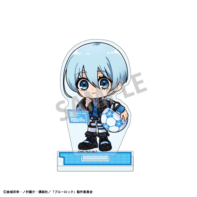 ブルーロック_ミニアクリルスタンド 氷織 羊 サイバーパンク リバイバル描き起こし