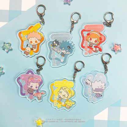 呪術廻戦 ×サンリオキャラクターズ_おなまえ入りアクリルキーホルダー 07.夏油 傑・ルロロマニアック