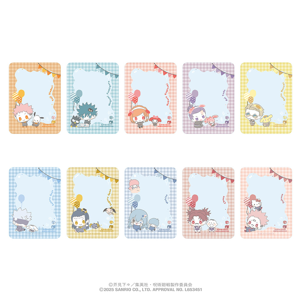 呪術廻戦 ×サンリオキャラクターズ_ランダムクリアカード BOX(全10種) 【BOX／10個入り】