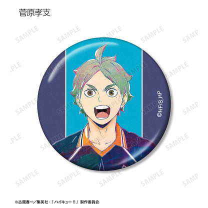 ハイキュー!!_トレーディング Ani-Art 第4弾 メタリック缶バッジ(単位/コンプリートBOX/9パック⼊り)