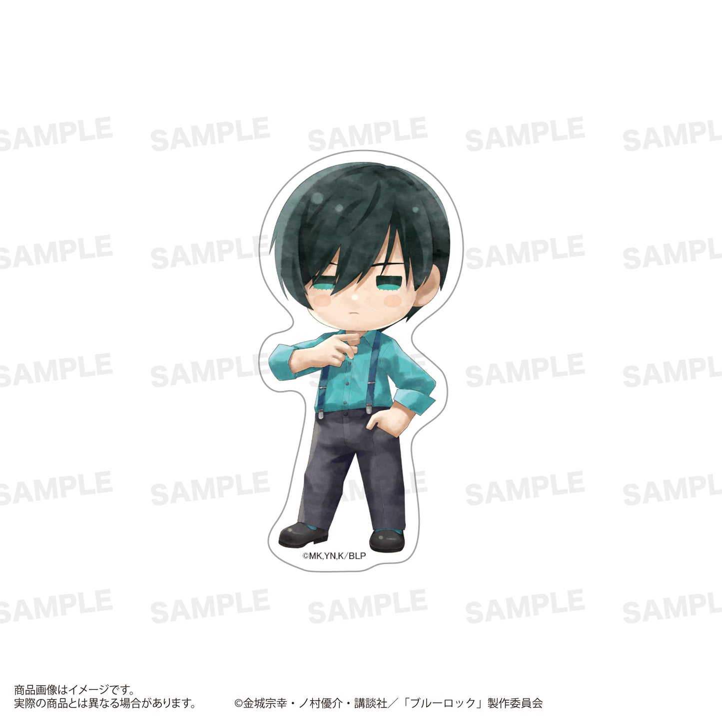 ブルーロック_ダイカットステッカー（きゃらまーじゅ）サスペンダーver. 糸師 凛