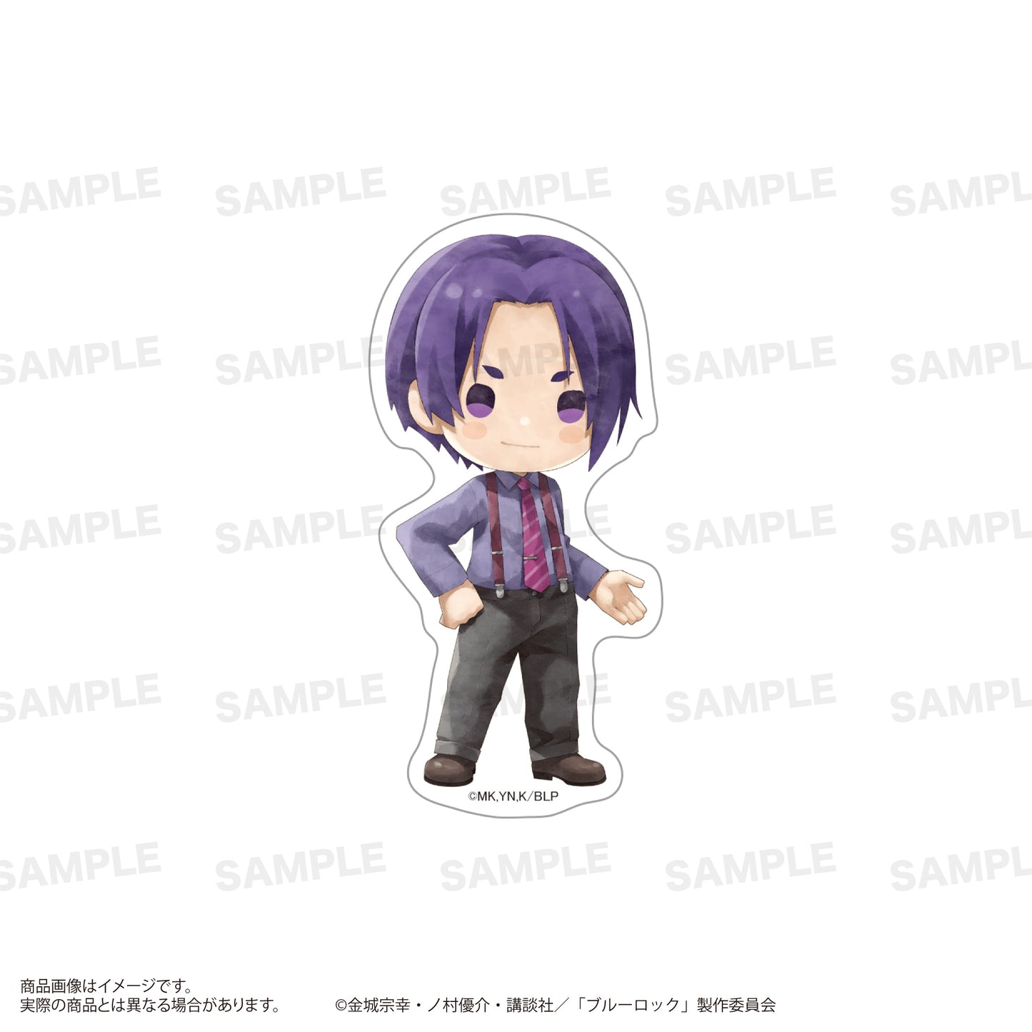 ブルーロック_ダイカットステッカー（きゃらまーじゅ）サスペンダーver. 御影 玲王