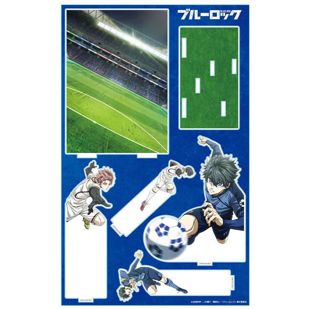 ブルーロック_アクリルジオラマ 潔&凛&冴&愛空