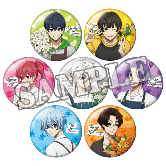ブルーロック_トレーディング缶バッジ フラワーマルシェ　【BOX／7個入り】