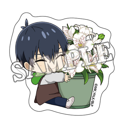 ブルーロック_クリアステッカー フラワーマルシェデフォルメ (潔 世一)