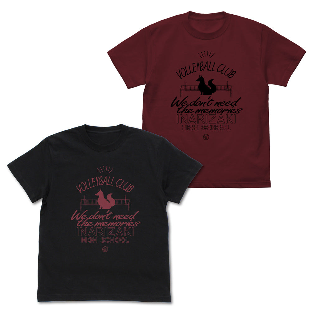 ハイキュー!!_稲荷崎高校バレーボール部 アイコンマークカレッジ Tシャツ/BURGUNDY
