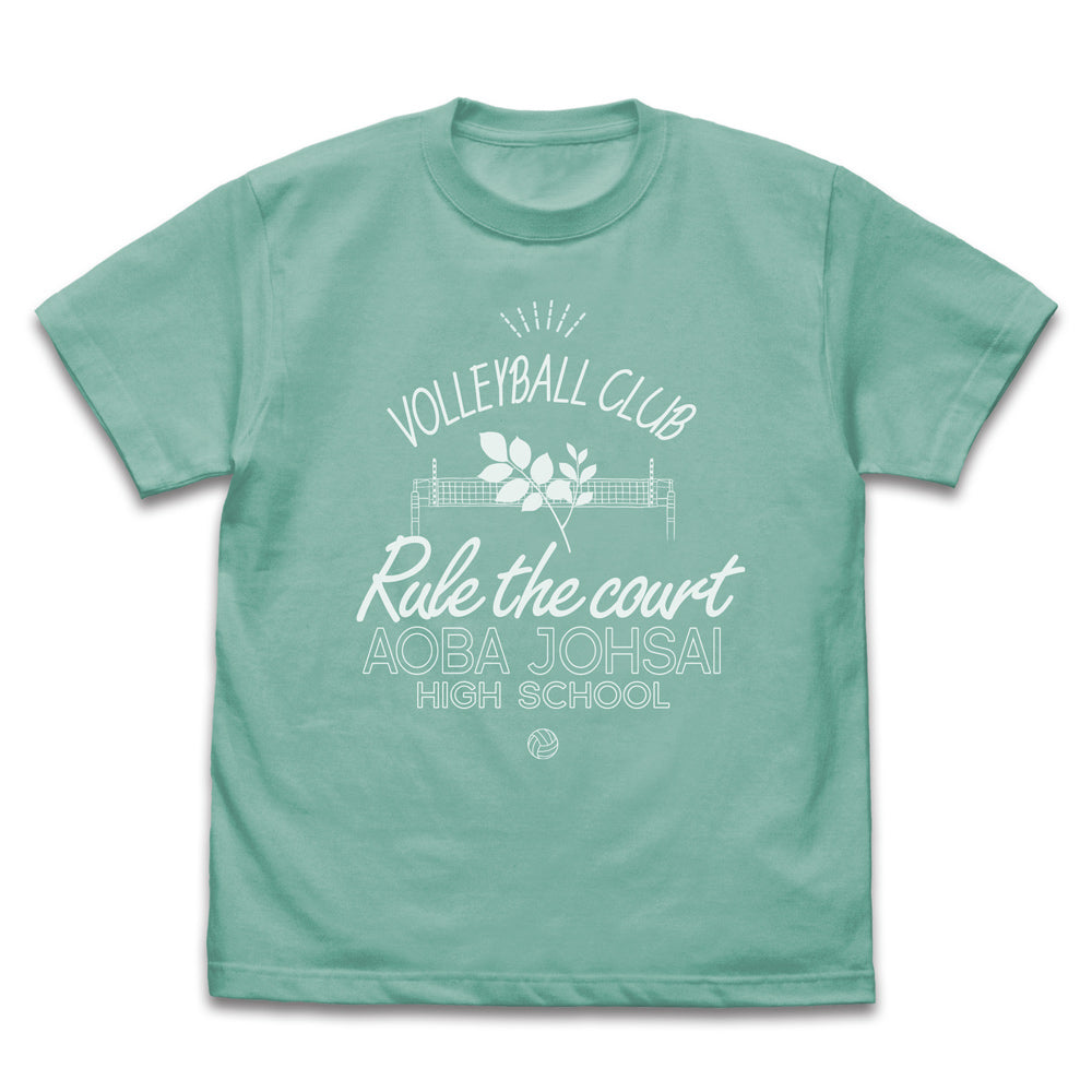 ハイキュー!!_青葉城西高校バレーボール部 アイコンマークカレッジ Tシャツ/MINT GREEN