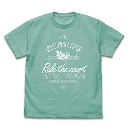 ハイキュー!!_青葉城西高校バレーボール部 アイコンマークカレッジ Tシャツ/MINT GREEN