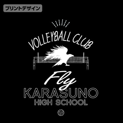 ハイキュー!!_烏野高校排球部 アイコンマークカレッジ Tシャツ/CALIFORNIA ORANGE