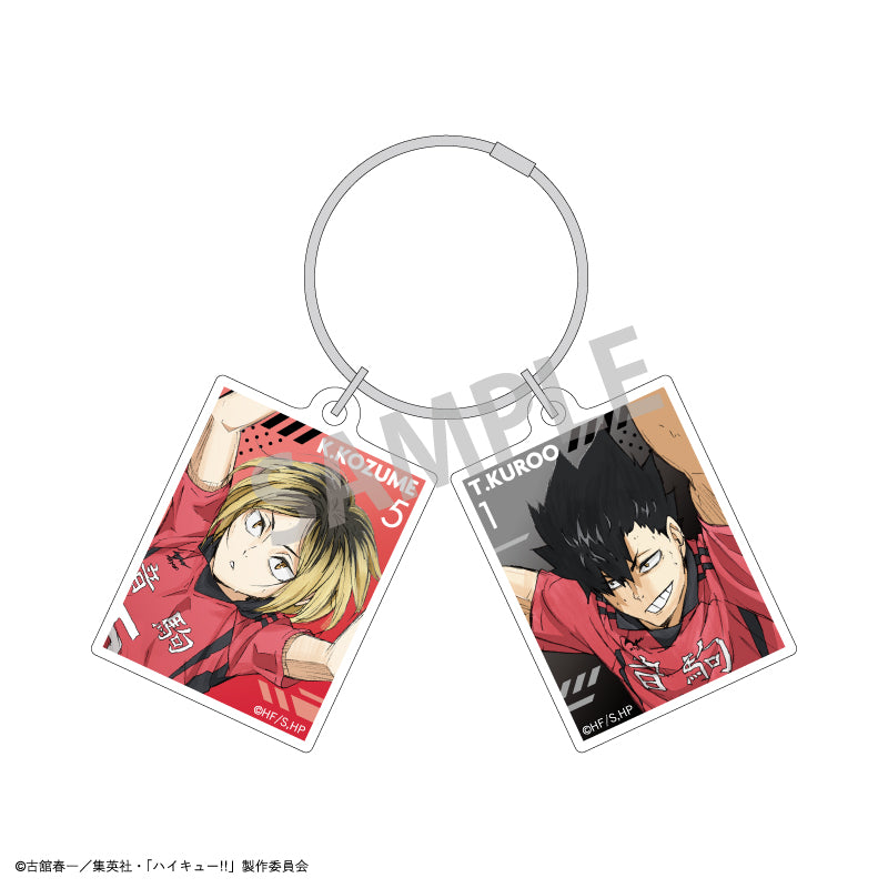 ハイキュー!!_ワイヤー2パーツアクリルキーホルダー/孤爪 研磨_黒尾 鉄朗