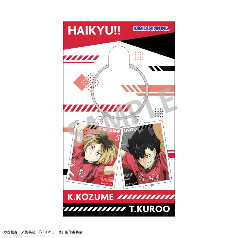 ハイキュー!!_ワイヤー2パーツアクリルキーホルダー/孤爪 研磨_黒尾 鉄朗