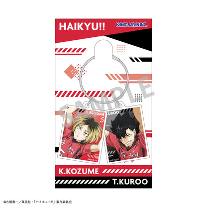 ハイキュー!!_ワイヤー2パーツアクリルキーホルダー/孤爪 研磨_黒尾 鉄朗