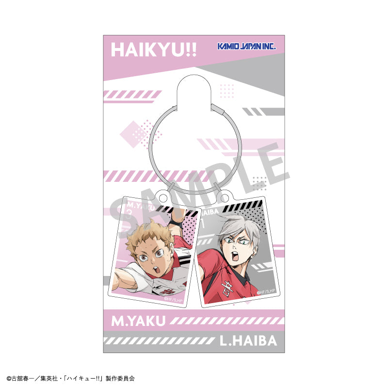 ハイキュー!!_ワイヤー2パーツアクリルキーホルダー/夜久 衛輔_灰羽 リエーフ