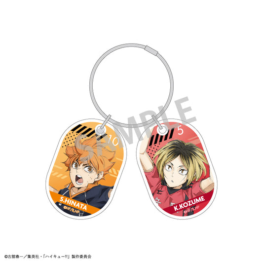 ハイキュー!!_ワイヤー2パーツアクリルキーホルダー/日向 翔陽_孤爪 研磨