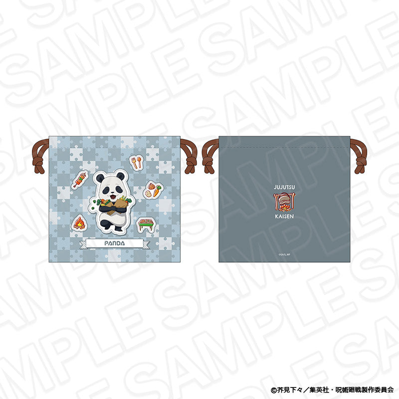 呪術廻戦_巾着 パンダ BBQ ミニキャラ ver.