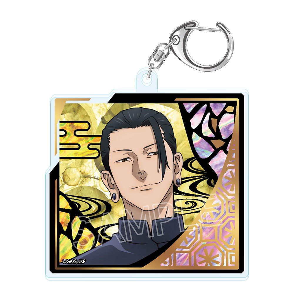 呪術廻戦_螺鈿風シリーズ 箔押しアクリルキーホルダー 夏油傑B