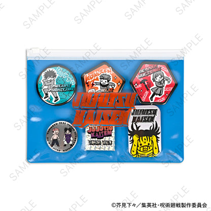 呪術廻戦_ビィズニィズ 缶バッジセット(虎杖・伏黒・釘崎・脹相)