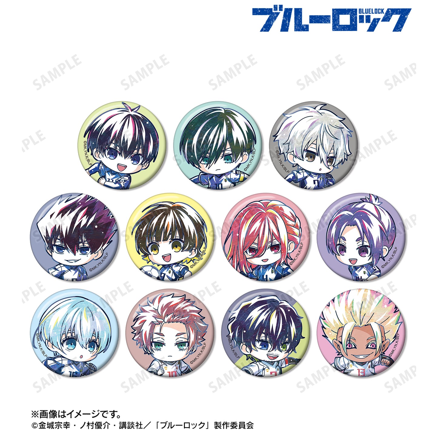 ブルーロック_トレーディング デフォルメAni-Art 第2弾 缶バッジ(単位/コンプリートBOX)【BOX /11パック⼊り】