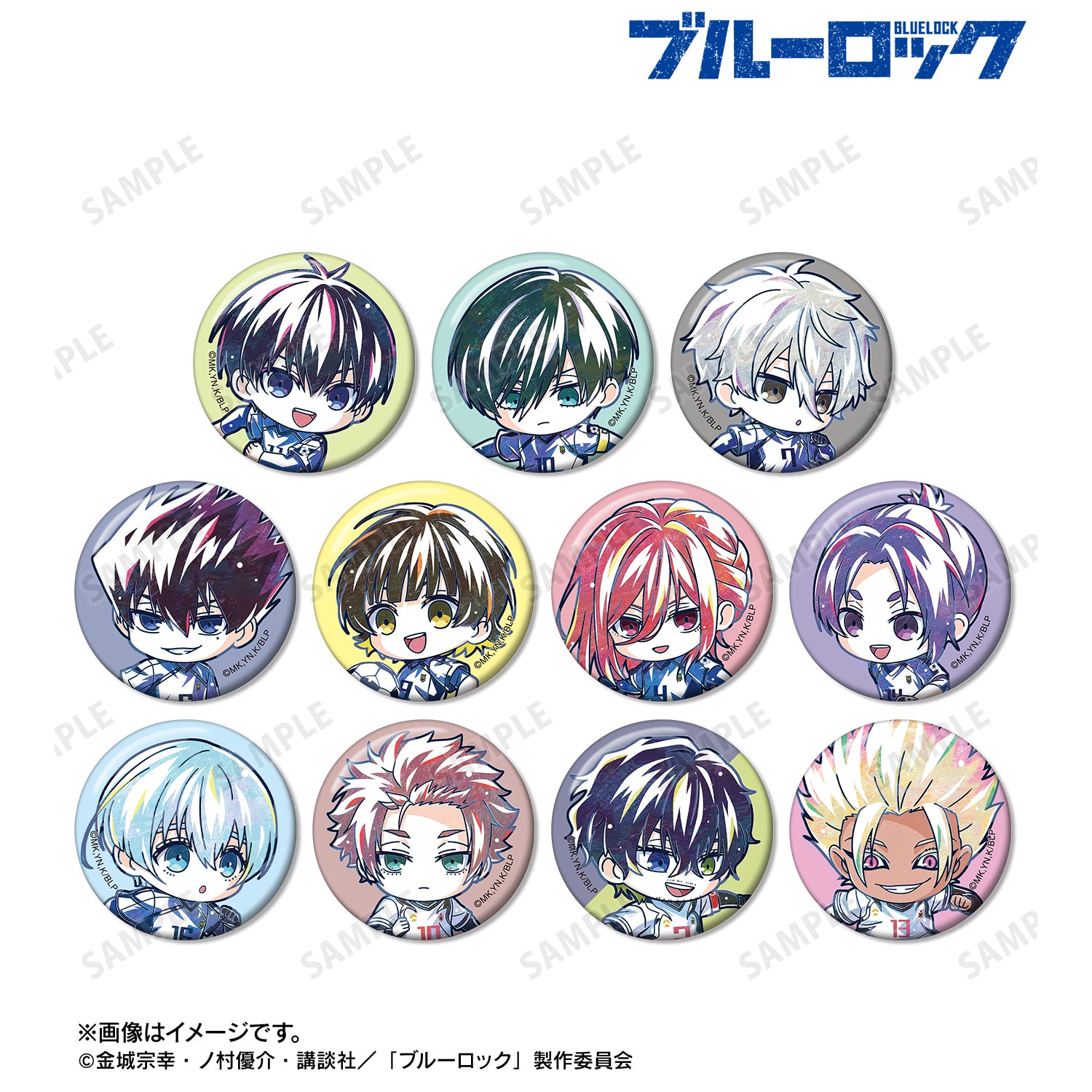 ブルーロック_トレーディング デフォルメAni-Art 第2弾 缶バッジ(単位/コンプリートBOX)【BOX /11パック⼊り】