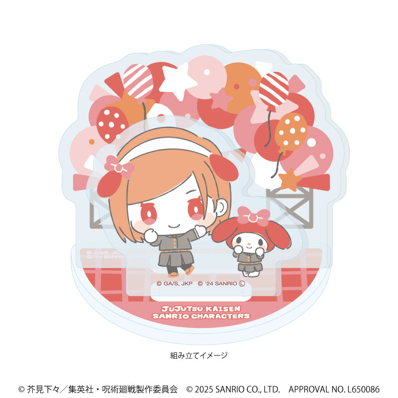 呪術廻戦 渋谷事変×サンリオキャラクターズ_アクリルスタンドプレート03/釘崎野薔薇×マイメロディ(コラボイラスト)