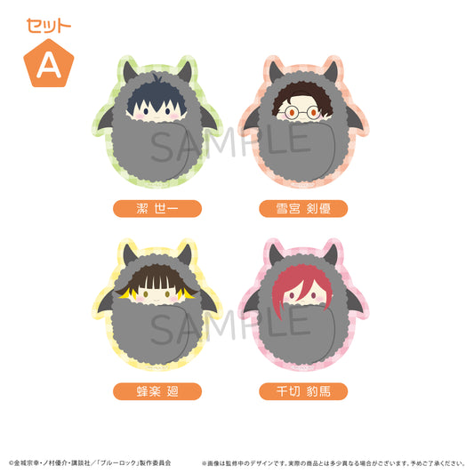 ブルーロック_くるみたぴぬいステッカーセット（悪魔Ver.） A